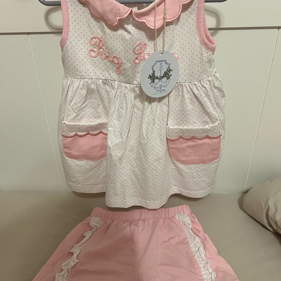 3T Big Sister Southern Taters outfit. NB baby sister gown also listed separate! - Picture 2 of 2